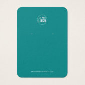 ロゴを追加モダンカスタムするカラーイヤリングディスプレイカード (正面)