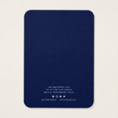 ロゴを追加モダンカスタムするカラーイヤリングディスプレイカード (裏面)