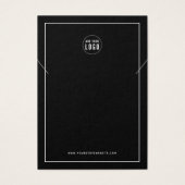 ロゴを追加縁どカスタムカラーネックレスディスプレイカード (正面)