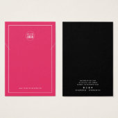 ロゴを追加縁どカスタムカラーネックレスディスプレイカード (正面&裏面)