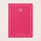 ロゴを追加縁どカスタムカラーネックレスディスプレイカード (正面)