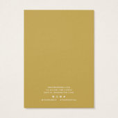 ロゴを追加縁どカスタムColor Earringディスプレイカード (裏面)