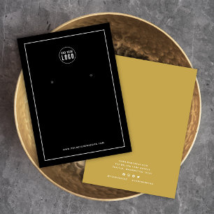 ロゴを追加縁どカスタムColor Earringディスプレイカード