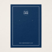 ロゴを追加縁どカスタムColor Earringディスプレイカード (正面)