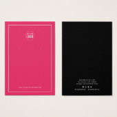 ロゴを追加縁どカスタムColor Earringディスプレイカード (正面&裏面)