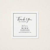 ロゴを追加縁ど黒Social Thank You Insert (裏面)