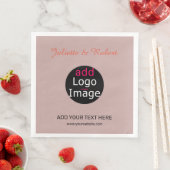 ロゴを追加 ウェディング ダスティ ローズ色 芸術 (インサイチュ)