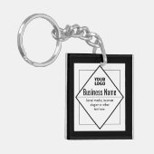 ロゴを追加 カスタマイズ可能なテンプレート キーホルダー (正面左)