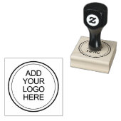 ロゴを追加 カスタム ラバースタンプ (押印)