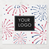 ロゴを追加 コーポレート ビジネス カンパニー 7月4日 ビールラベル (シングルラベル)