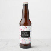 ロゴを追加 コーポレート ビジネス カンパニー 7月4日 ビールラベル (正面)