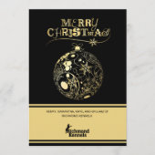 ロゴを追加 ゴールド/ブラック オーナメント 法人カード シーズンカード (正面)