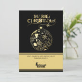 ロゴを追加 ゴールド/ブラック オーナメント 法人カード シーズンカード (スタンド正面)