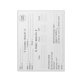 ロゴを追加 パン お菓子 ケーキ 注文フォーム     ノートパッド (回転)