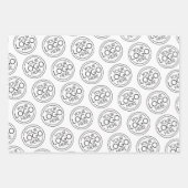 ロゴを追加 ビジネス コーポレート モダン ミニマル ラッピングペーパーシート (正面3)