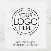 ロゴを追加 - ビジネス・コーポレート・モダン・ミニマル ワインラベル (シングルラベル)