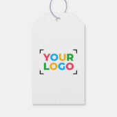 ロゴを追加 - ミニマルなブランド衣類タグ ギフトタグ (裏面)