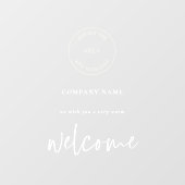 ロゴを追加 会社名へようこそ ウィンドウサイン (シート)