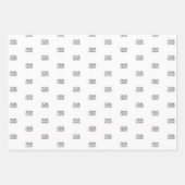 ロゴを追加 現代的なパターン 会社のプロモーション ラッピングペーパーシート (正面2)