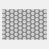 ロゴを追加 現代的なパターン 会社のプロモーション ラッピングペーパーシート (正面)