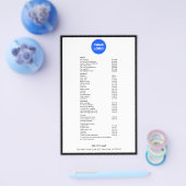 ロゴを追加 - 美容院サービスメニュー チラシ (シングル)