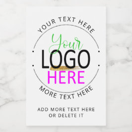 ロゴを追加 自分の小規模ビジネスを作成する フードラベル