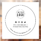 ロゴを追加 黒枠 ソーシャルメディア ブランディング ウィンドウサイン (シート2)