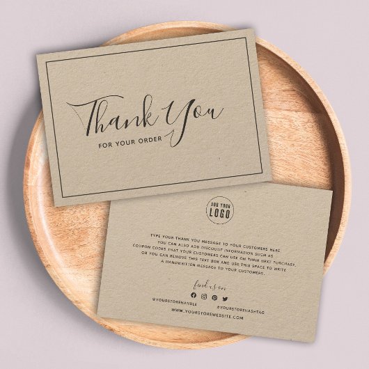 ロゴを追加Dark Grayありが縁どとうござい素朴ます サンキューカード