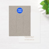 ロゴを追加Kraftレザーヘアクリップディスプレイ (デスク)