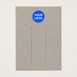 ロゴを追加Kraftレザーヘアクリップディスプレイ