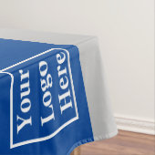 ロゴを青と灰色で表示 テーブルクロス (インサイチュ)