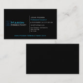 ロゴを黒と青で追加する – 名刺 (正面/裏面)