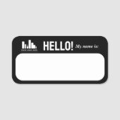 ロゴを黒に染めろ！私の名前 名札 (正面)