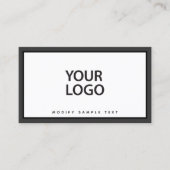 ロゴを黒に追加縁ど 名刺 (正面)