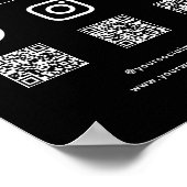 ロゴをQRコードでスキャンしてつながろう ポスター (角)