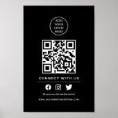 ロゴをQRコードに カスタマイズしてスキャンでつながろう ポスター (正面)