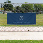 ロゴアドレスの追加Webサイトカスタムのカラービジネス 横断幕 (インサイチュ)