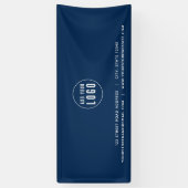 ロゴアドレスの追加Webサイトカスタムのカラービジネス 横断幕 (縦)