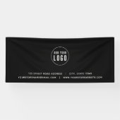 ロゴアドレスの追加Webサイトカスタムのカラービジネス 横断幕 (横)