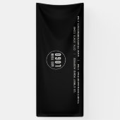 ロゴアドレスの追加Webサイトカスタムのカラービジネス 横断幕 (縦)