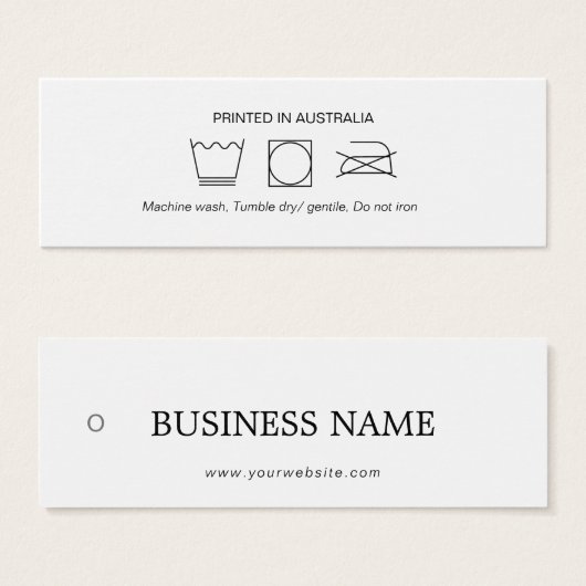 ロゴアパレル気につるラベル (正面&裏面)