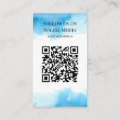 ロゴアプリケーションカードの気にビニールを追加する 名刺 (裏面)