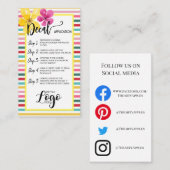 ロゴアプリケーションカードの気にビニールを追加する 名刺 (正面/裏面)