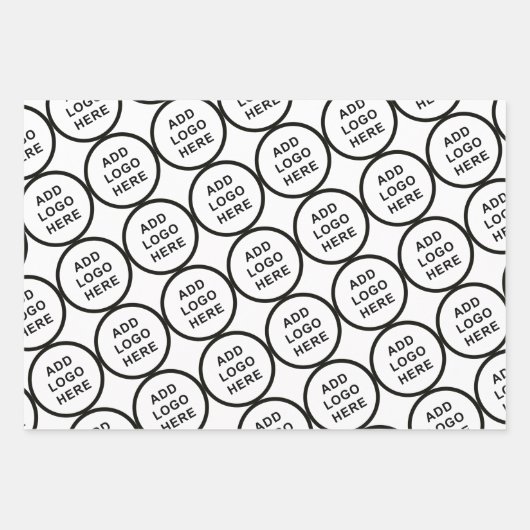 ロゴアートスローガンカスタムの写真それを自分で作成 ラッピングペーパーシート (正面2)