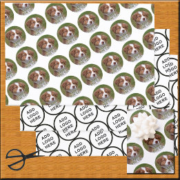 ロゴアートスローガンカスタム写真を作成しよう ラッピングペーパーシート