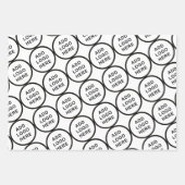 ロゴアートスローガンカスタム写真を作成しよう ラッピングペーパーシート (正面3)