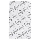 ロゴイベントシンプルビジネス企業ブランディング スモールペーパーバッグ (正面)