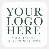 ロゴイメージ会社 スクエアシール (正面)