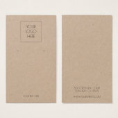 ロゴイヤリングクシンプルラフトディスプレイカードの追加 (正面&裏面)