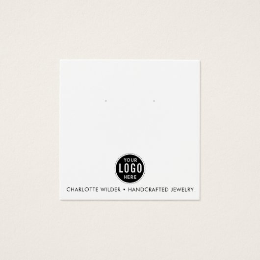 ロゴイヤリングジュエリー表示カード (正面)
